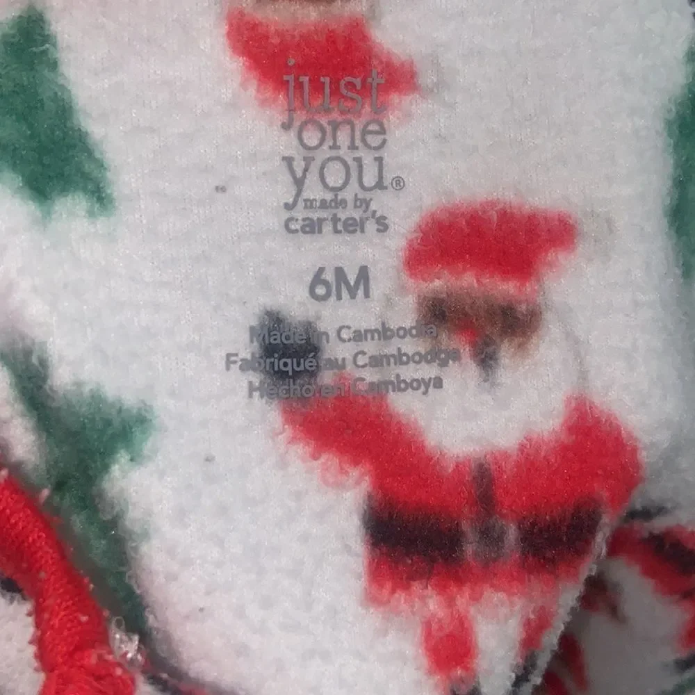 10/$50 Just One You Carter’s Christmas Holiday Size 6M Pajama Slippers